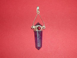 Related Double Point Amethyst Pendant
