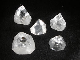 Related Set of 5 Apophyllite Pyramid